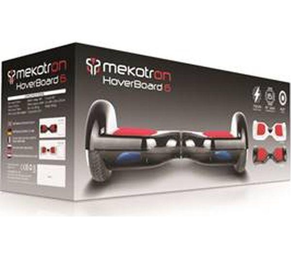 MEKOTRON BLACK HOVERBOARD WITH BLUETOOTH & SELF BALANCING FEATURE